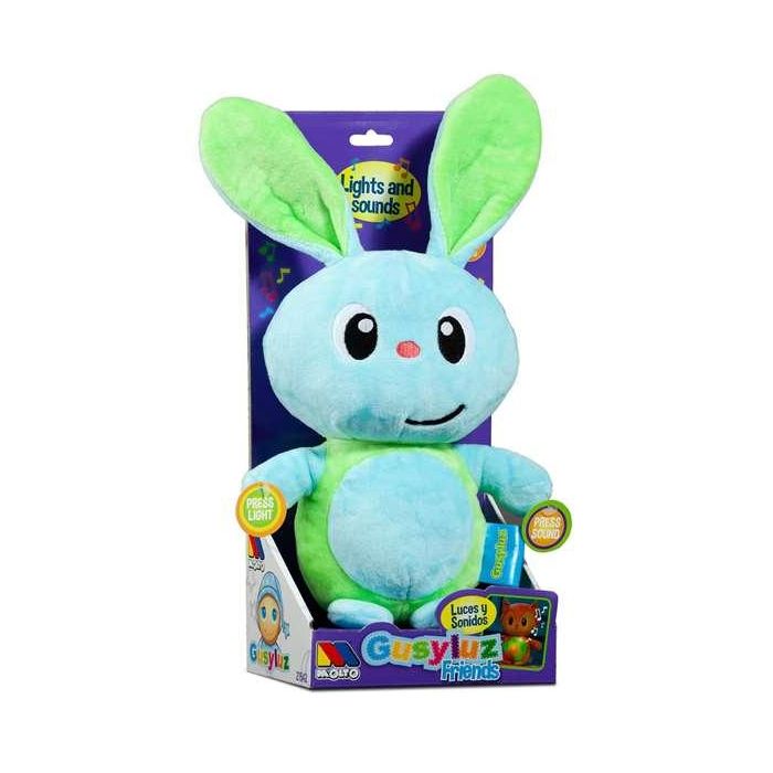 Muñeco gusy luz friends conejito 24 cm con luces y sonido