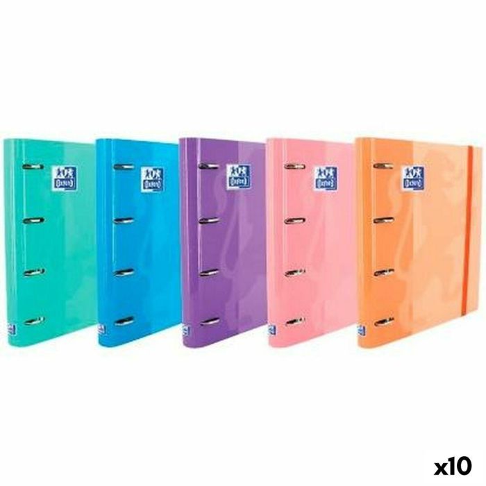 Carpeta de anillas Oxford EUROPEANBINDER Multicolor A4+ (10 Unidades) Carpeta de anillas Oxford EUROPEANBINDER Multicolor A4+ (10 Unidades)