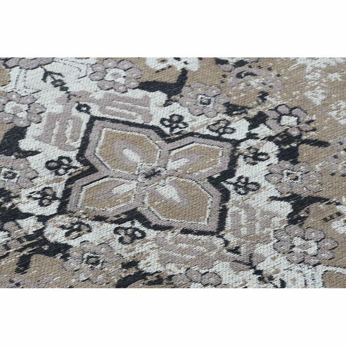 Alfombra Arabe DKD Home Decor Marron Negro 200 x 1 x 200 cm 2