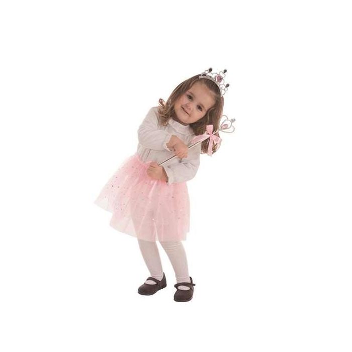 Disfraz infantil princesa hielo rosa set 3-6 años