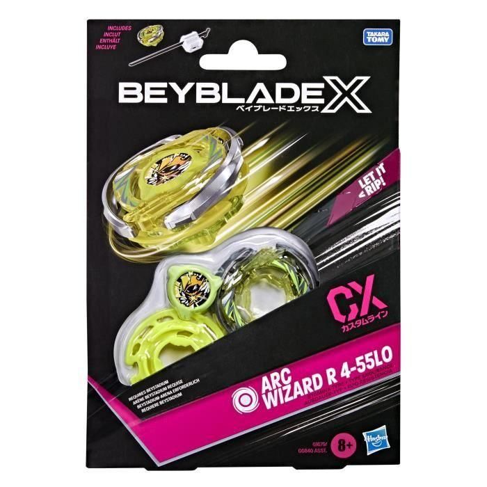 Beyblade X Starter Pack Arc Wizard R 4-55LO CX con peonza tipo resistencia y lanzador, para mayores de 8 años 3 Beyblade X Starter Pack Arc Wizard R 4-55LO CX con peonza tipo resistencia y lanzador, para mayores de 8 años 3