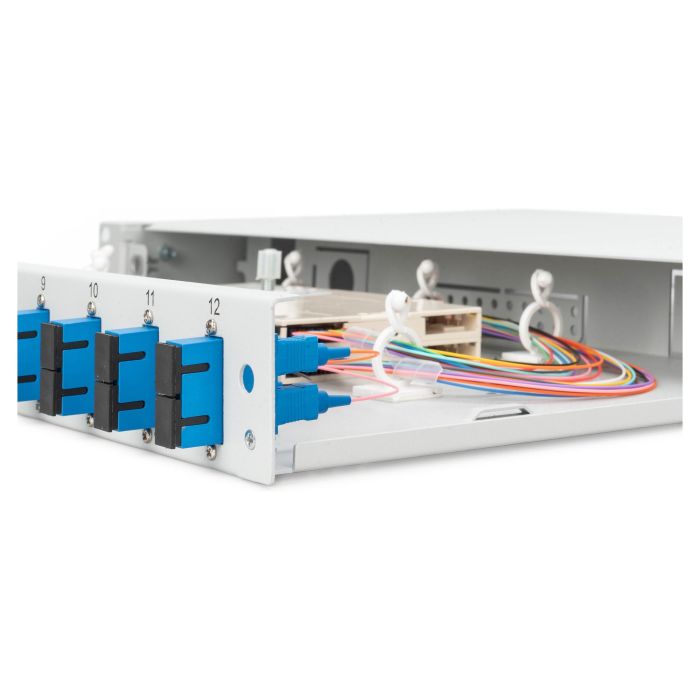 Digitus LWL Spleißbox 1HE bestückt 12x SC DX OS2 grau - Caja de empalme de fibra óptica, 12 conectores SC Duplex, OS2, Gris 1 Digitus LWL Spleißbox 1HE bestückt 12x SC DX OS2 grau - Caja de empalme de fibra óptica, 12 conectores SC Duplex, OS2, Gris 1