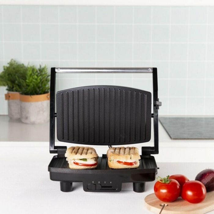 Grill de contacto Tristar GR-2856 1000W Negro Acero 28 x 19 cm 10