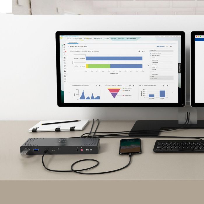 DICOTA D31952 USB-C 13-en-1 Docking Station 5K HDMI/DisplayPort PD 65W Gigabit Ethernet para portátil 3
