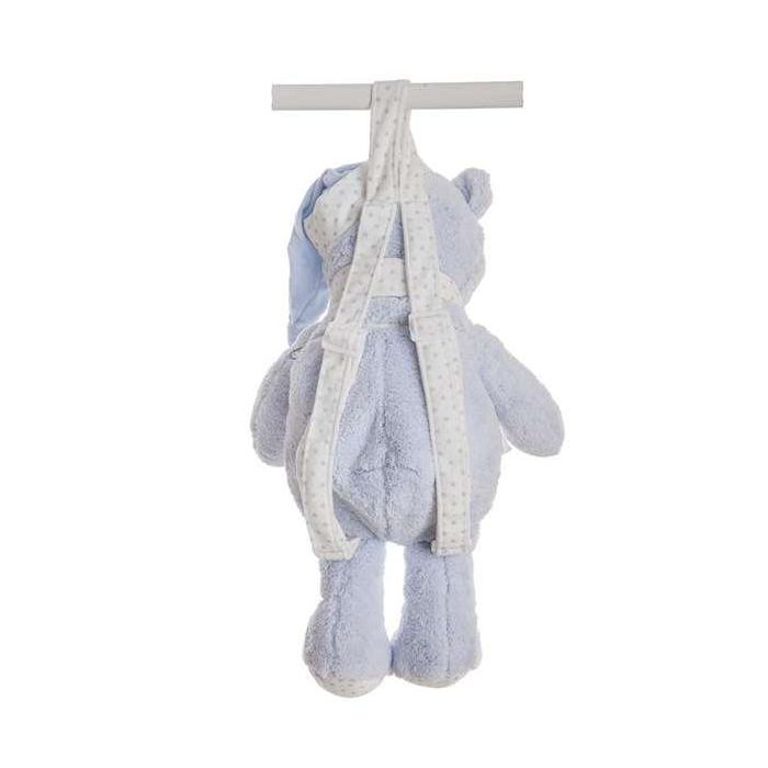 Creaciones Llopis Mochila Oso Azul Rizo 50 cm Poliéster 1