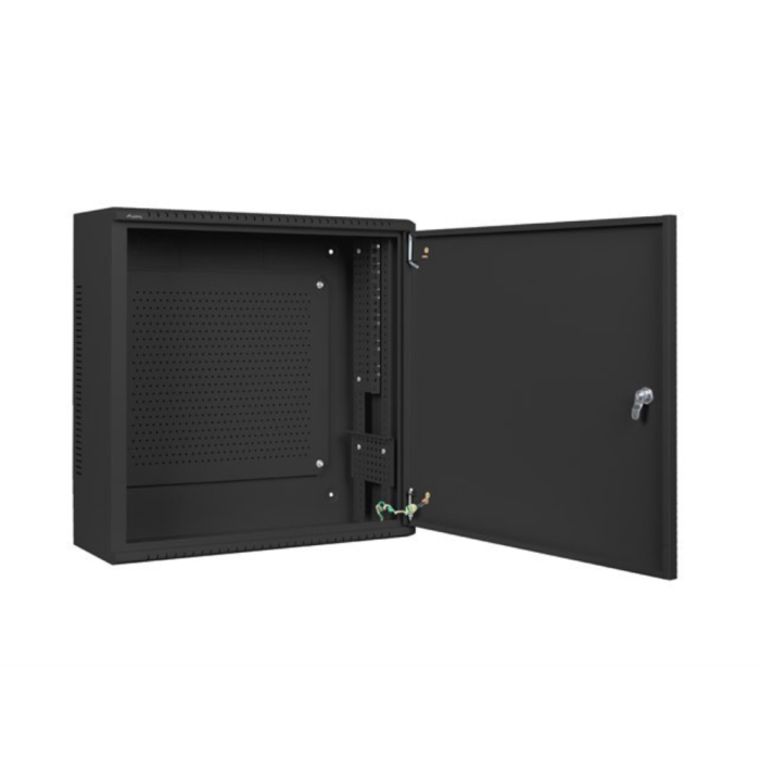 Lanberg WAF1-5203-06-00B Armario Rack 6U Bastidor de Pared con Capacidad de 60 kg, Protección IP20 y Bloqueo, Color Negro 3