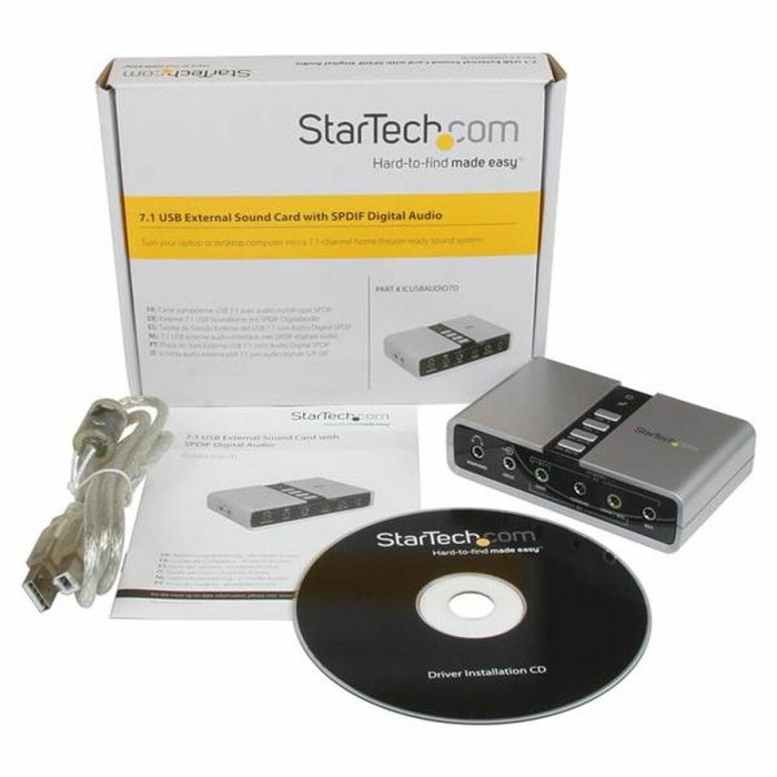 Tarjeta de Sonido Startech ICUSBAUDIO7D 2 Tarjeta de Sonido Startech ICUSBAUDIO7D 2