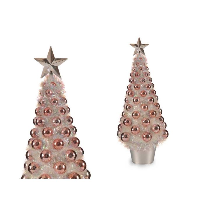 Árbol de Navidad Iridiscente Grande Rosa Krist+ 21.5x51x21.5 cm (12 Unidades) Árbol de Navidad Iridiscente Grande Rosa Krist+ 21.5x51x21.5 cm (12 Unidades)