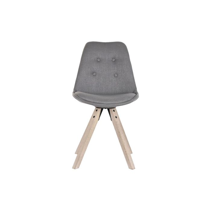 Silla Scandi DKD Home Decor Gris Oscuro 44 x 84 x 48 cm 3