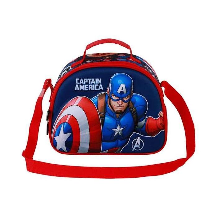 Karactermania Bolsa Portamerienda 3D Capitán América Patriot 25,5 x10 x20 cm 2