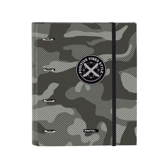 Carpeta de anillas Safta Stone Negro 27 x 32 x 3.5 cm 2