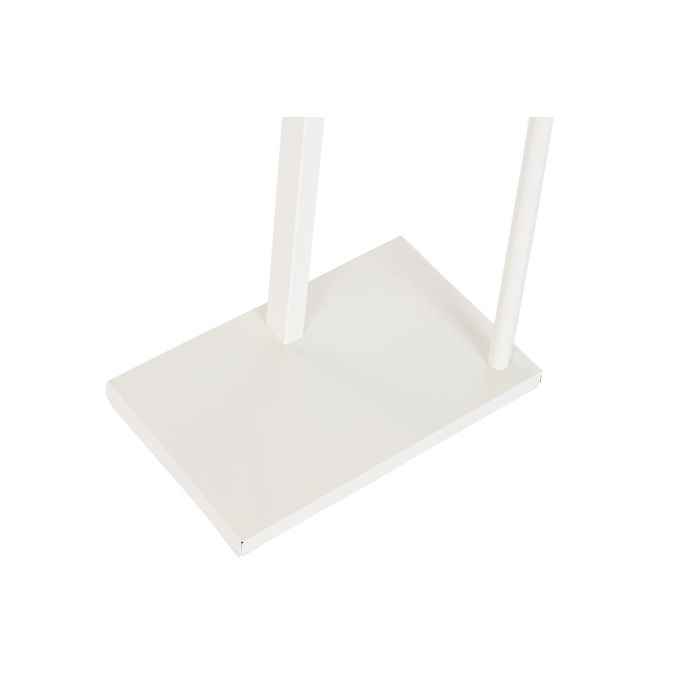 DKD Home Decor Galán Moderno de Ropa y Accesorios para Dormitorio, Acero y Madera, Blanco Natural, 48 cm Ancho x 20 cm Fondo x 106.5 cm Alto 2