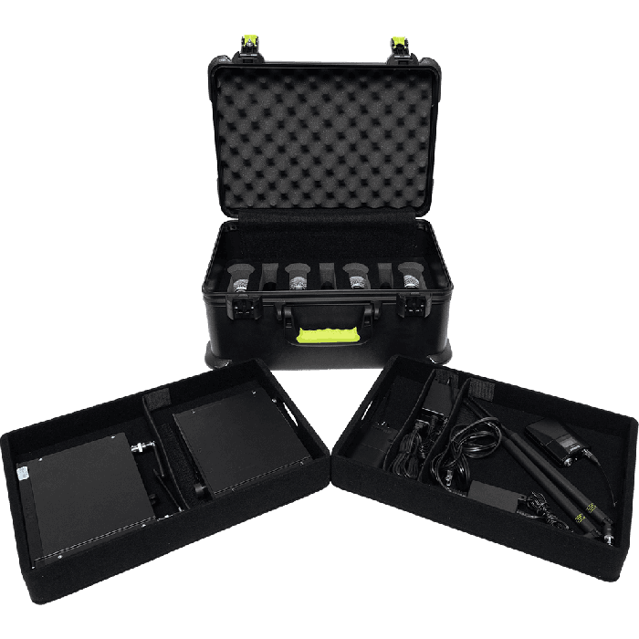 SBG Estuche de Transporte para 7 Micrófonos HF y Accesorios, Cierre TSA para Viaje 7