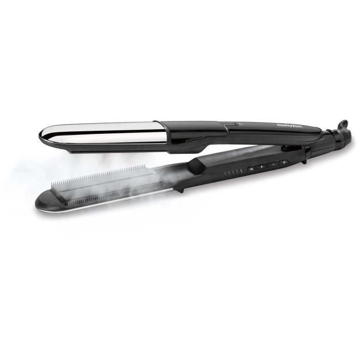 BaByliss ST496E - Plancha para el pelo a vapor BaByliss Steam Shine - 5 temperaturas hasta 230 ° C - Función iónica - Placas de cerámica de 39 mm BaByliss ST496E - Plancha para el pelo a vapor BaByliss Steam Shine - 5 temperaturas hasta 230 ° C - Función iónica - Placas de cerámica de 39 mm
