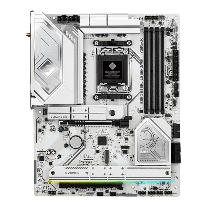 ASRock Placa Base B850 Steel Legend WiFi 90-MXBQS0-A0UAYZ, AMD AM5, Chipset B850, DDR5, WiFi 7, ATX