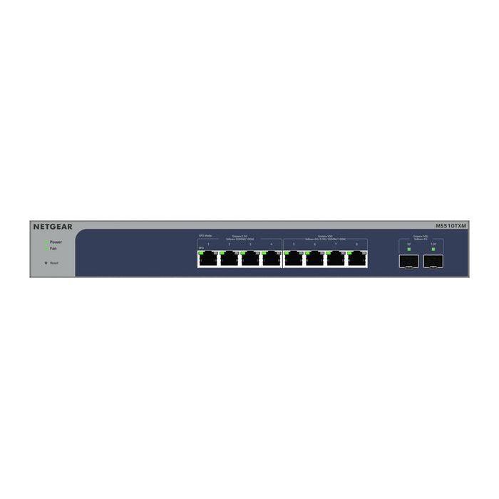 Netgear MS510TXM Switch gestionado de 8 puertos Multi-Gigabit Ethernet y 2 puertos SFP+ para rack 2