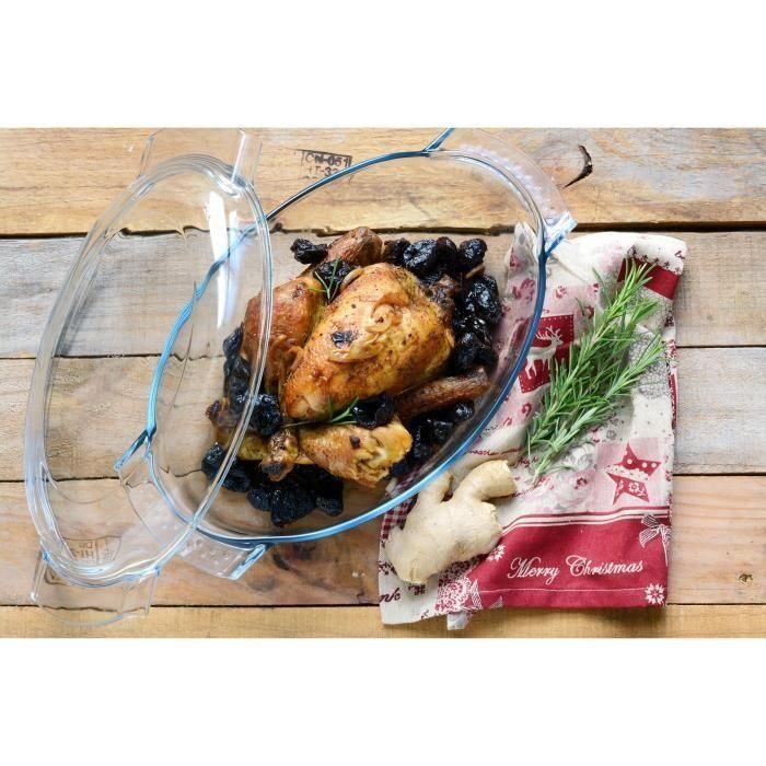 Cacerola Vidrio Tapa Classic Vidrio Pyrex 39x23x15 cm 1 Cacerola Vidrio Tapa Classic Vidrio Pyrex 39x23x15 cm 1