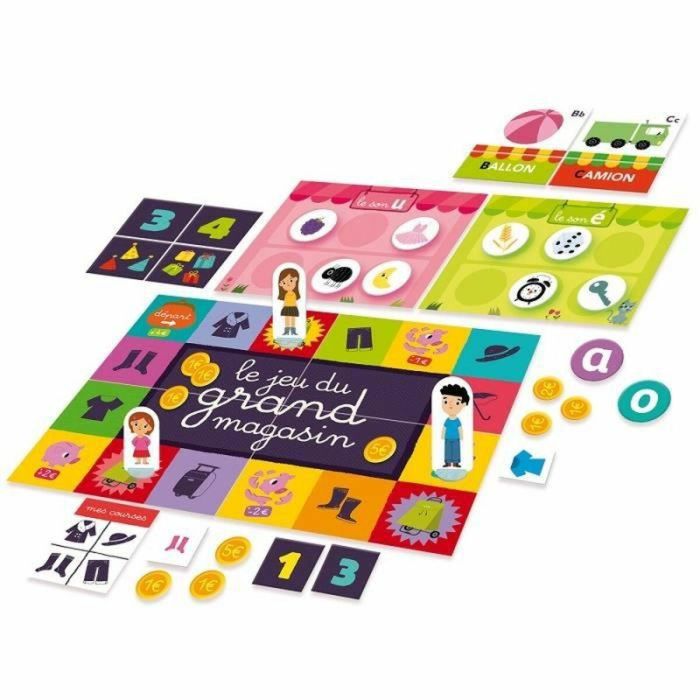 Nathan La Petite Ecole - Caja de Actividades Educativas para Niños +3 años, Sección Media, con Pizarra de Conceptos y Juegos de Aprendizaje 3