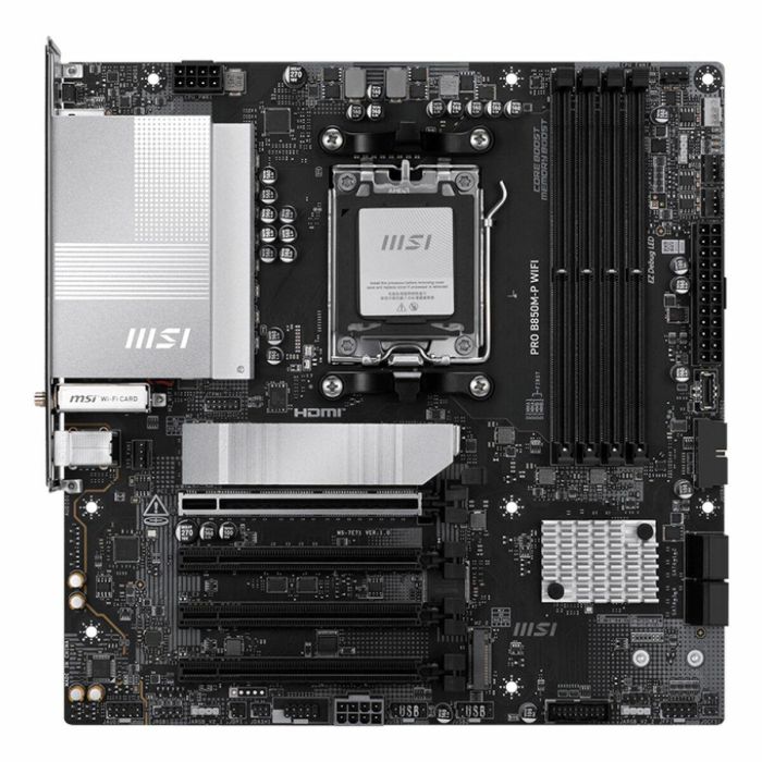 MSI 911-7E71-001 Placa Base micro ATX AMD B850 Zócalo AM5 DDR5 Wi-Fi 7 5GbE PCIe 5.0 3x M.2 para AMD Ryzen 1 MSI 911-7E71-001 Placa Base micro ATX AMD B850 Zócalo AM5 DDR5 Wi-Fi 7 5GbE PCIe 5.0 3x M.2 para AMD Ryzen 1