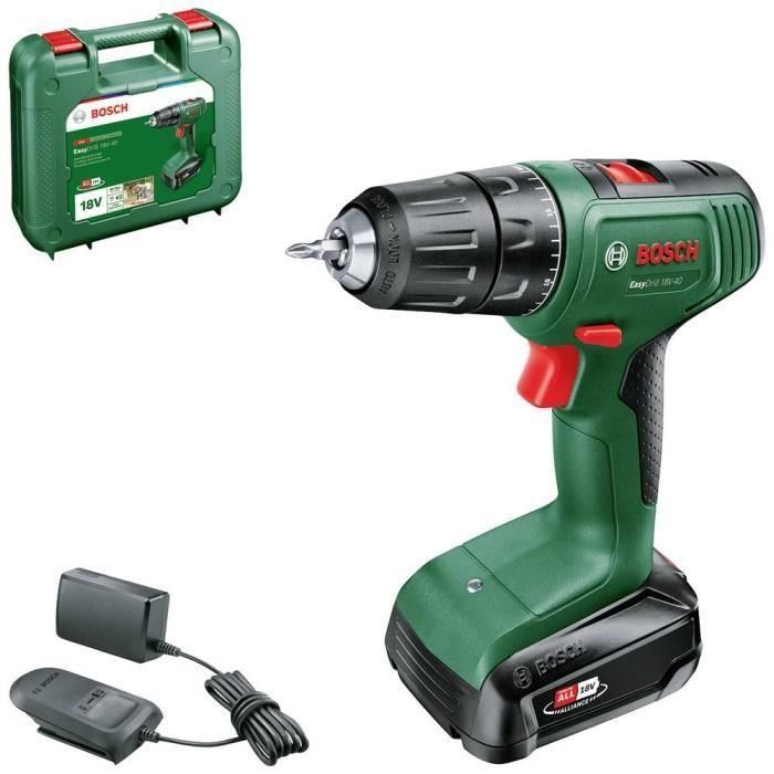 Taladro atornillador Bosch EasyDrill 18V-40 (+1x batería 2.0Ah) + 1xcargador AL 18V-20