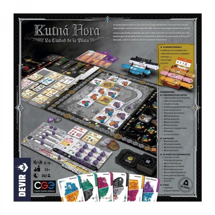 Devir Juego de Mesa Kutná Hora: La Ciudad de la Plata - De 2 a 4 Jugadores, 90 Minutos, +13 Años 2 Devir Juego de Mesa Kutná Hora: La Ciudad de la Plata - De 2 a 4 Jugadores, 90 Minutos, +13 Años 2