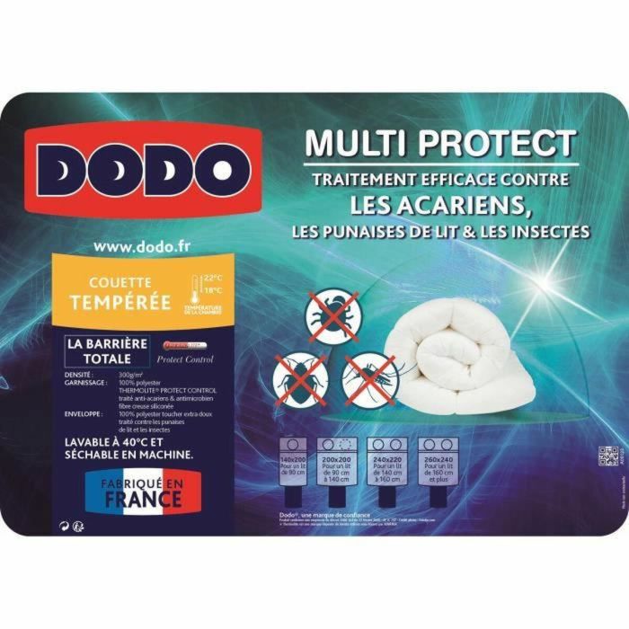 Dodo Edredón Multiprotect Cálido Antiácaros Antimicrobiano Anti-Chinches Thermolite® Protect Control 300g/m² 200x200 cm 1 Dodo Edredón Multiprotect Cálido Antiácaros Antimicrobiano Anti-Chinches Thermolite® Protect Control 300g/m² 200x200 cm 1