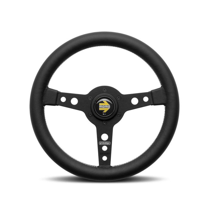 Volante Momo Prototipo 370 mm Radio Negro MOMVPRO370BLKBR Volante Momo Prototipo 370 mm Radio Negro MOMVPRO370BLKBR