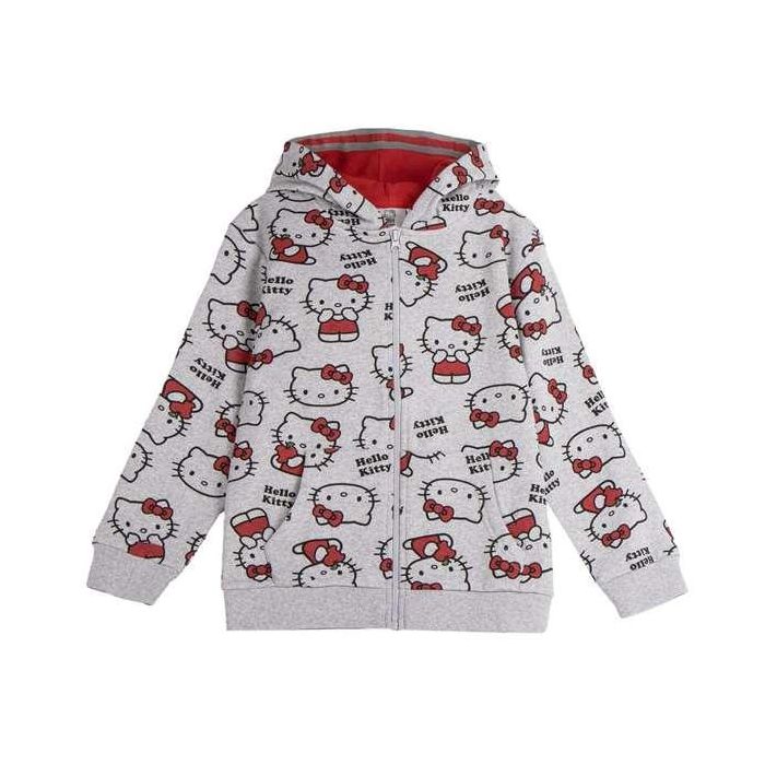 Sudadera con capucha cotton brushed cremallera hello kitty 10 años 0 Sudadera con capucha cotton brushed cremallera hello kitty 10 años 0