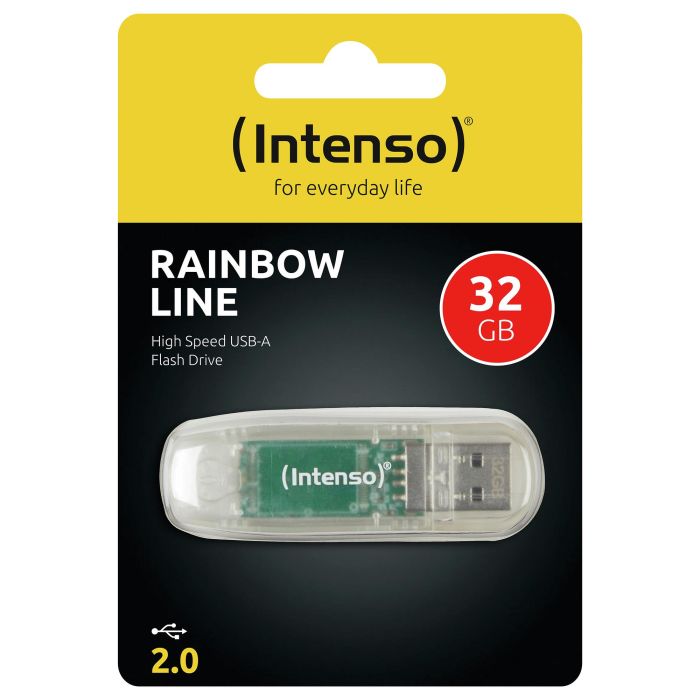 Intenso 3502480 Memoria USB 2.0 Rainbow Line 32GB Transparente 2