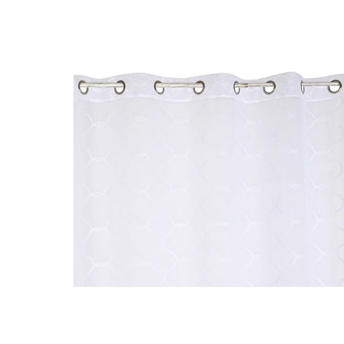 Cortina Basicos DKD Home Decor Blanco 260 x 260 x 140 cm 2