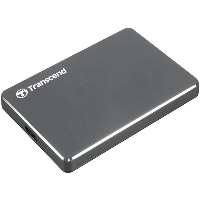 Transcend StoreJet 25C3N Disco Duro Externo 1TB USB 3.1 Gris Aluminio 0 Transcend StoreJet 25C3N Disco Duro Externo 1TB USB 3.1 Gris Aluminio 0