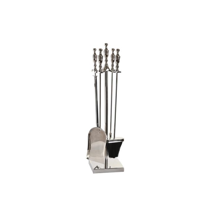 DKD Home Decor Chimenea Moderno Plateado - Set de 4 Piezas de Acero y Aluminio, 4 cm Largo x 52 cm Alto x 11 cm Ancho 0 DKD Home Decor Chimenea Moderno Plateado - Set de 4 Piezas de Acero y Aluminio, 4 cm Largo x 52 cm Alto x 11 cm Ancho 0