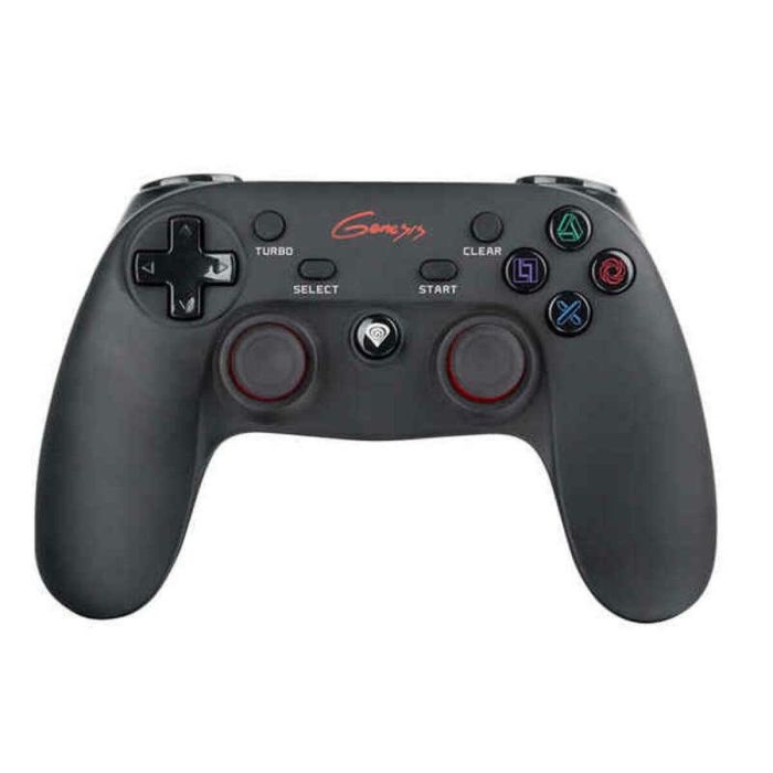 GENESIS PV65 Mando Gamepad Inalámbrico RF Negro para PC, PS3. Analógico/Digital con Vibración, Joysticks Dobles y Superficie Engomada.
