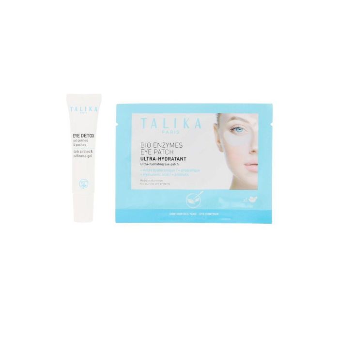 Talika EYE DETOX + BIO ENZYMES Estuche Parches y Gel Contorno de Ojos para Ojeras y Bolsas 2 pz