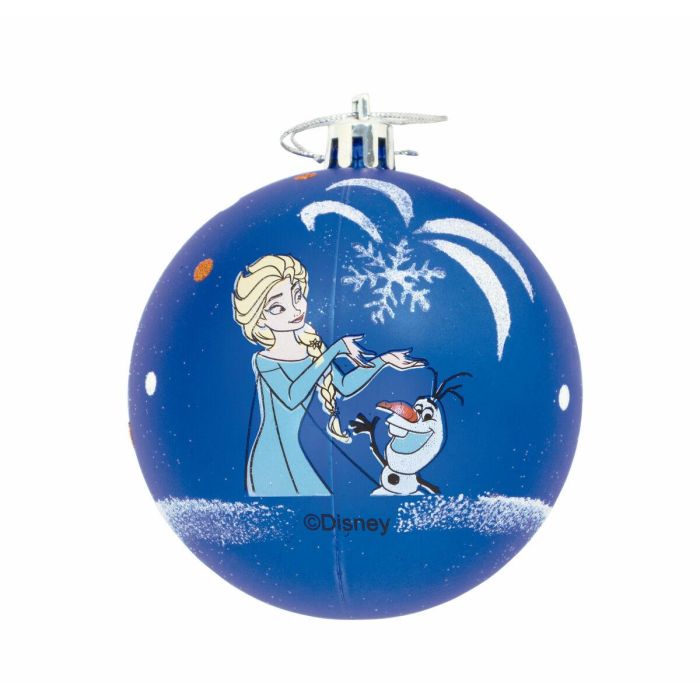 Bola de Navidad Frozen Memories 6 Unidades Azul Blanco Plástico (Ø 8 cm) 0 Bola de Navidad Frozen Memories 6 Unidades Azul Blanco Plástico (Ø 8 cm) 0
