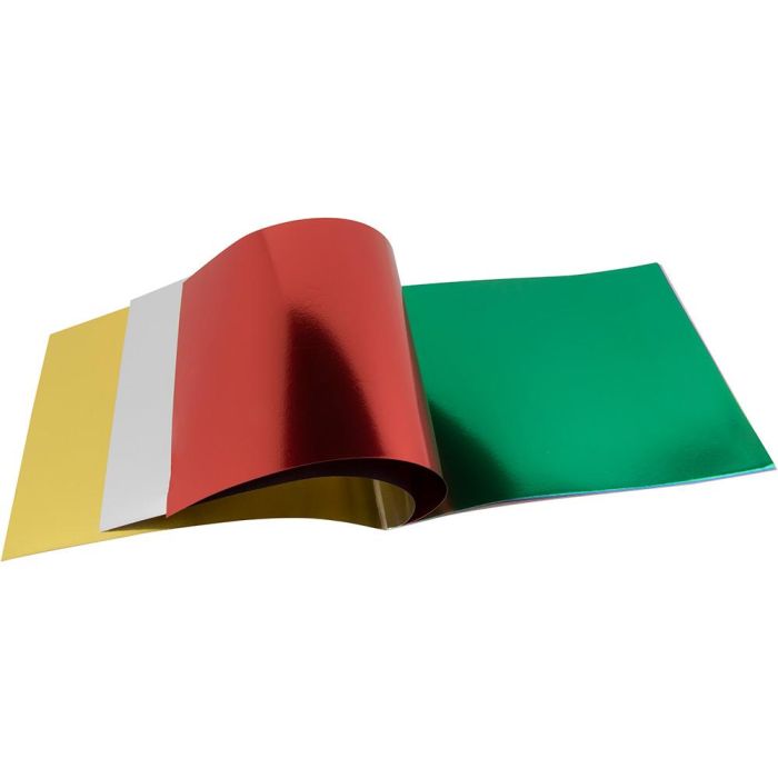 Bloc Trabajos Manuales Liderpapel Papel Metalizado 240x315 mm 10 Hojas Colores Surtidos 4