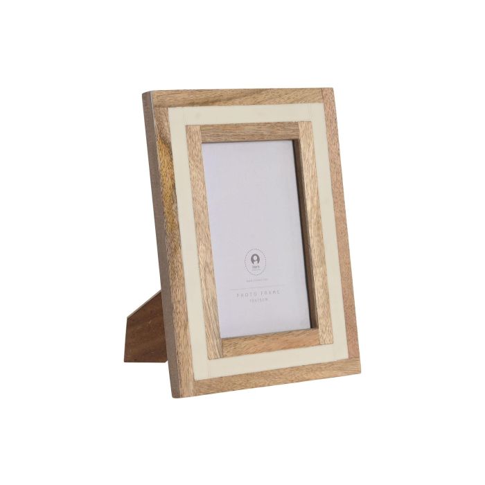 Marco Foto 10X15 Urban DKD Home Decor Natural Blanco 1.8 x 21.5 x 17 cm Marco Foto 10X15 Urban DKD Home Decor Natural Blanco 1.8 x 21.5 x 17 cm