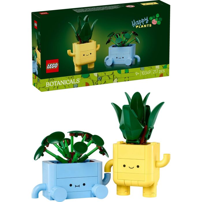 LEGO 10349 Botanicals Plantas Felices Set de Construcción - Drácena y Pilea con Macetas Intercambiables para Decoración 2