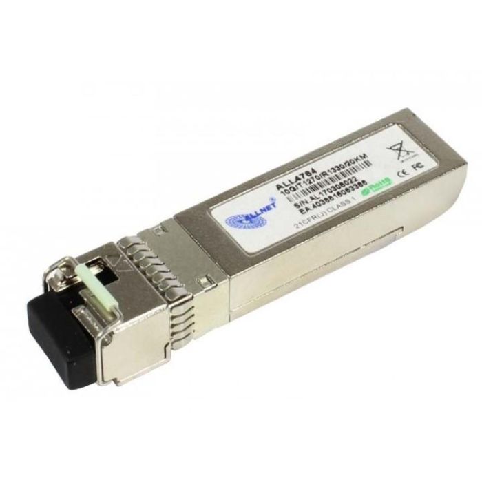 ALLNET ALL4764 Switch Módulo SFP+ Mini-GBIC 10Gbit Bidi LC Tx1330nm/Rx1270nm 9u 20Km