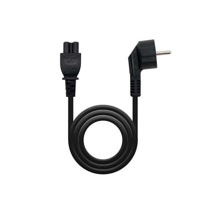 NANOCABLE Cable alim. trebol, CEE7 acodado/M-C5/H, 3 m 1 NANOCABLE Cable alim. trebol, CEE7 acodado/M-C5/H, 3 m 1