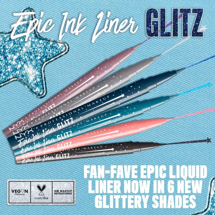 Set de Maquillaje NYX EPIC INK LINER GLITZ 7 Set de Maquillaje NYX EPIC INK LINER GLITZ 7