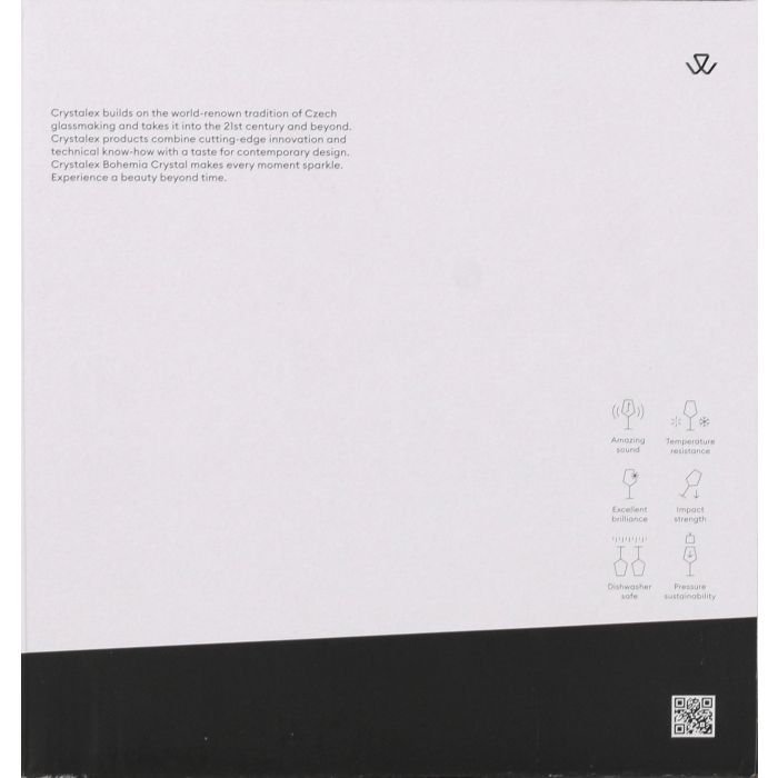 Bohemia Decantador Cristal 1500 ml con Dimensiones 20,5 cm Alto x 19 cm Largo x 7 cm Ancho (6 Unidades)