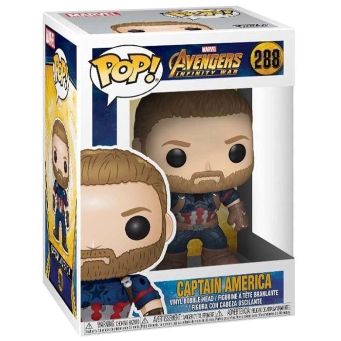 Funko Pop Marvel Infinity War Capitán América - Figura de Vinilo de 9 cm con Caja Original 2