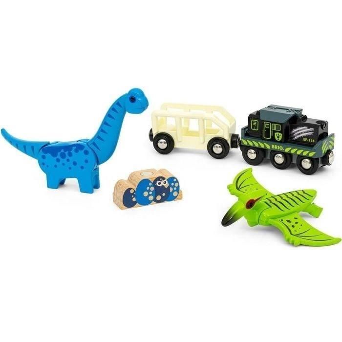 Tren con pilas de dinosaurio BRIO-7312350360967-Edades de 3 años en adelante 1 Tren con pilas de dinosaurio BRIO-7312350360967-Edades de 3 años en adelante 1