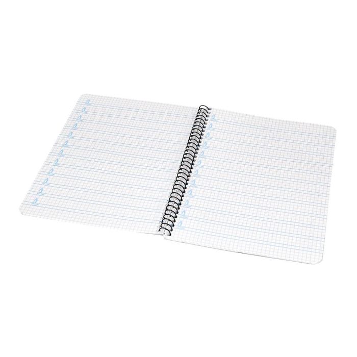 Cuaderno Espiral Liderpapel Cuarto Pautaguia Tapa Blanda 40H 75 gr Cuadro Pautado 4 mm Colores Surtidos 10 unidades 7