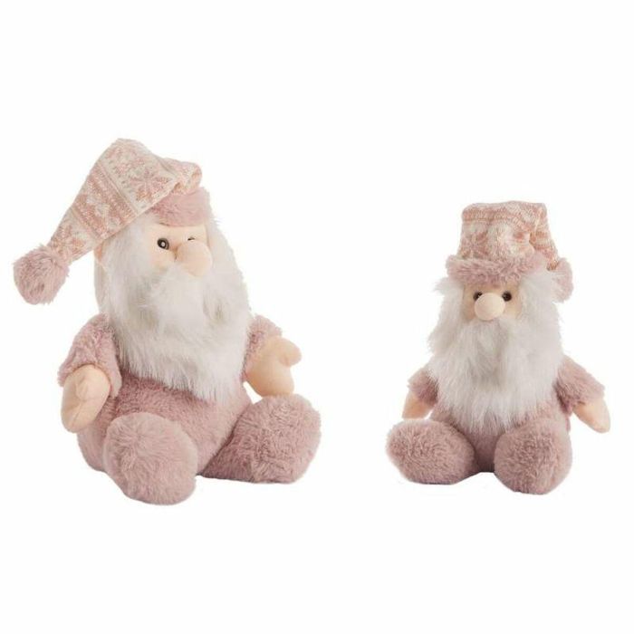 Peluche papa noel rosa 28 cm Peluche papa noel rosa 28 cm