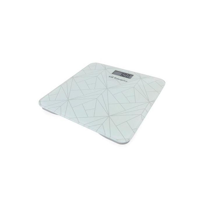 Orbegozo Báscula de Baño PB 2218 A/ Hasta 180kg/ Blanca con Pantalla LCD y Cristal Templado