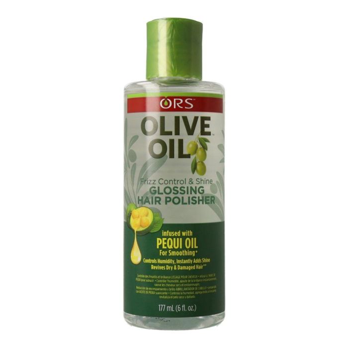 Organic Root Stimulator Pulidor de Brillo con Aceite de Oliva 177ml para Cabello Afro y Rizos Secos