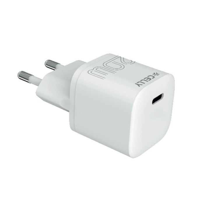 Cargador de Pared Celly UCTC1USBC20WWH Blanco 20 W