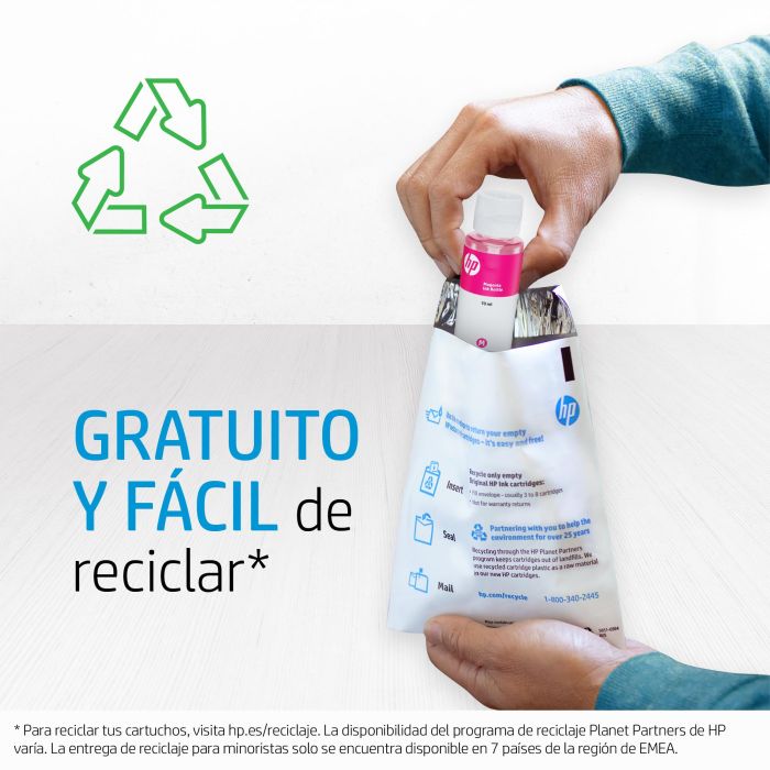 HP Botella de Tinta Negra 32XL Alta Capacidad Original 4 HP Botella de Tinta Negra 32XL Alta Capacidad Original 4